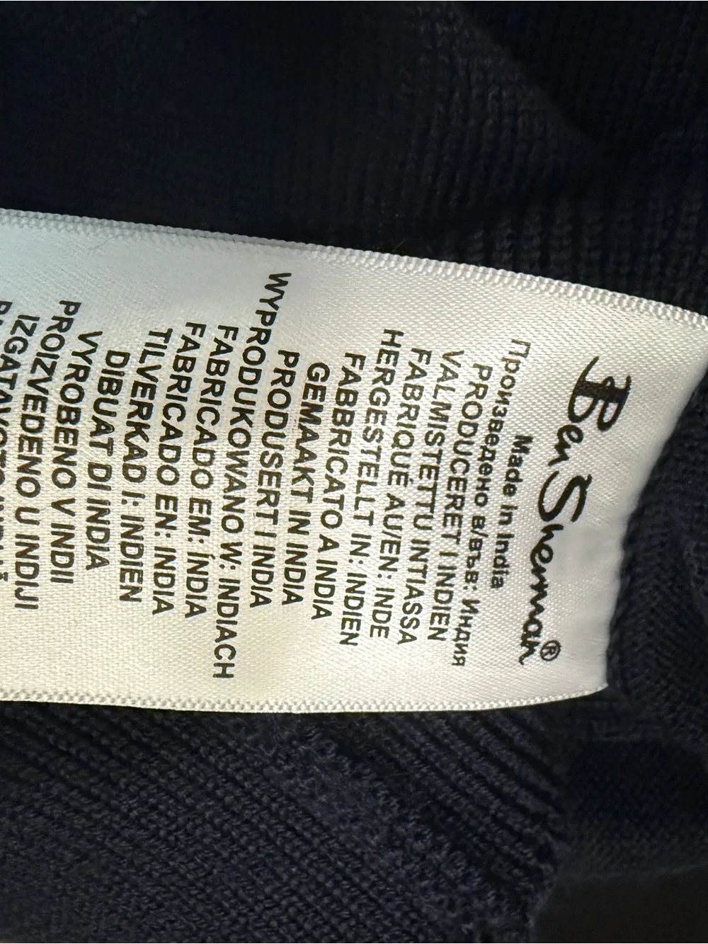 Ben Sherman Men's Navy Crewneck Sweater
